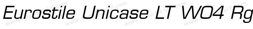 Eurostile Unicase LT W04 Rg字体转换